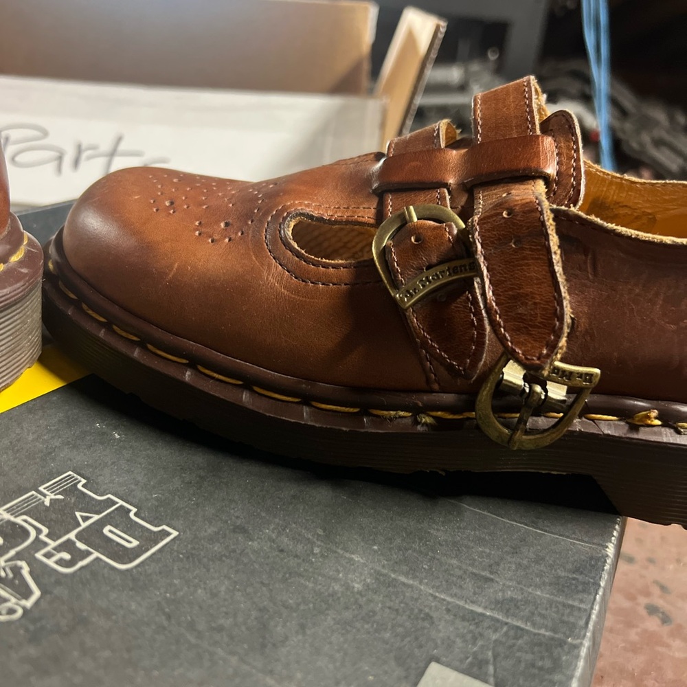 Dr. Martens Brown Leather Mary Jane Shoes